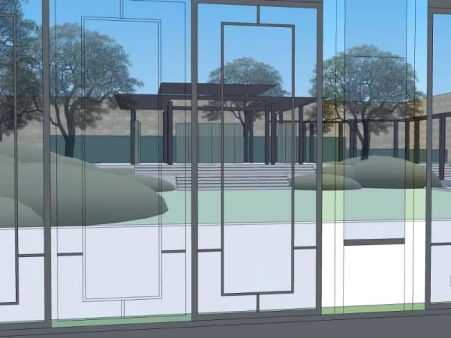 Sketchup景观模型|庭院景观，现代风格