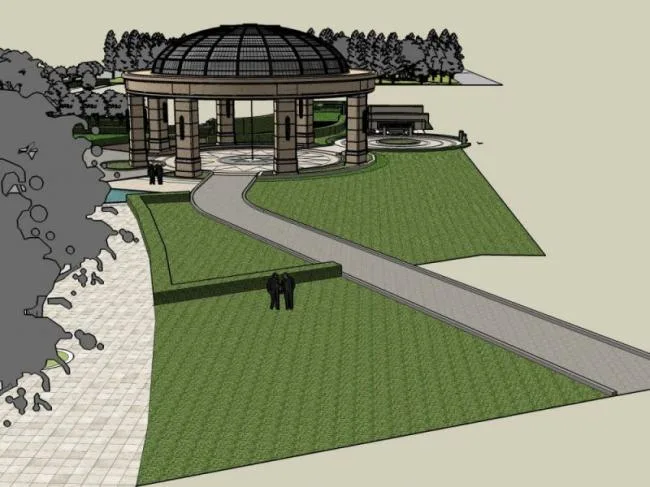 Sketchup景观模型|亭子景观，欧式风格，古典风格