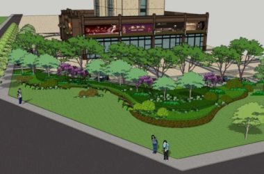 Sketchup景观模型|街头景观，现代风格-BIM建筑网
