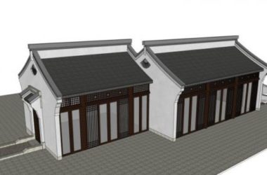 Sketchup商业模型|餐厅，中式风格-BIM建筑网