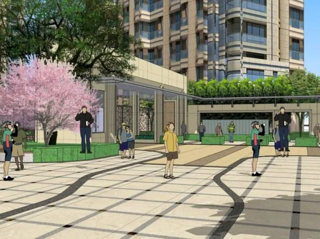 Sketchup景观模型|小区景观，住宅景观，现代风格