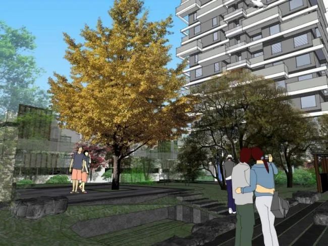 Sketchup景观模型|住宅景观，小区景观，现代风格