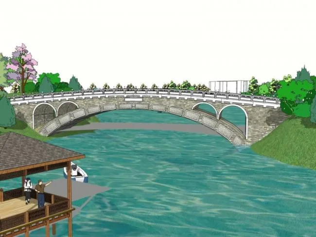 Sketchup景观模型|公园景观，现代风格