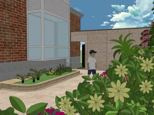 Sketchup景观模型|别墅景观，花园庭院景观，古典风格