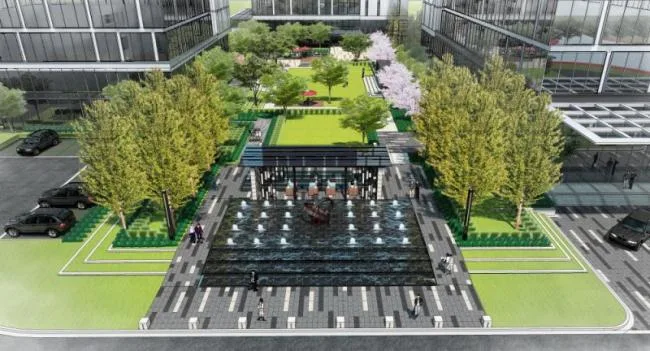 Sketchup景观模型|工业园景观，办公景观，现代风格
