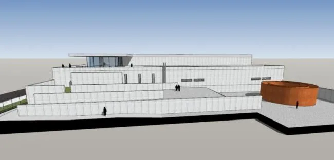 Sketchup文化模型|多层普利策基金会美术馆，安藤忠雄，文化建筑，现代风格