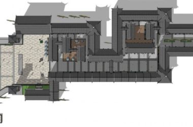 Sketchup商业模型|多层商业街，现代中式风格-BIM建筑网