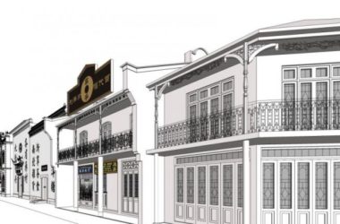 Sketchup商业模型|多层商业街，现代中式风格-BIM建筑网