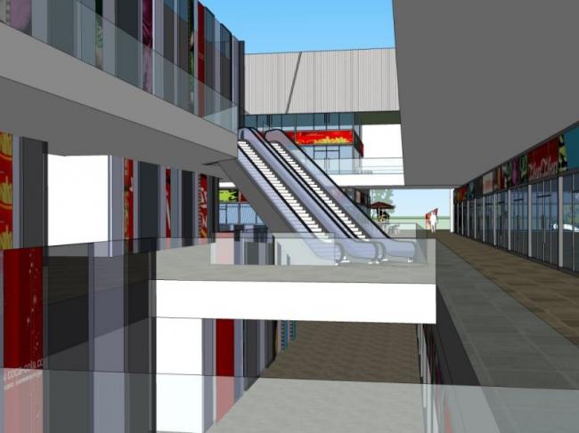 Sketchup商业模型|多层商业中心，现代风格