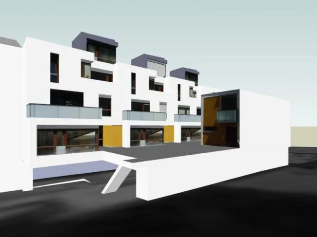 Sketchup住宅模型|多层公寓，现代风格