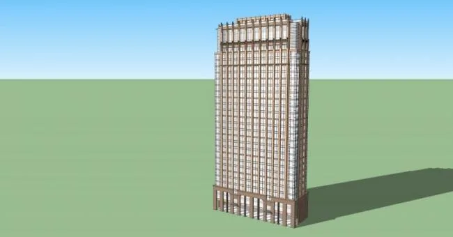 Sketchup酒店模型|高层酒店，现代风格