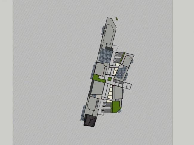 Sketchup商业模型|多层商业步行街，现代风格