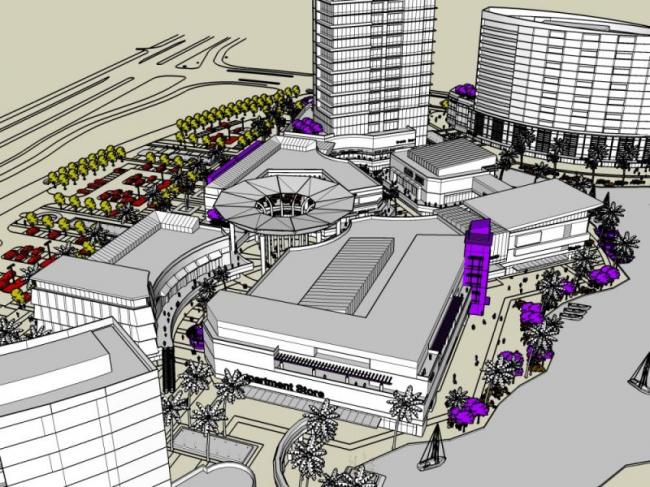 Sketchup综合体模型|超高层商业综合体，酒店，办公，住宅，现代风格