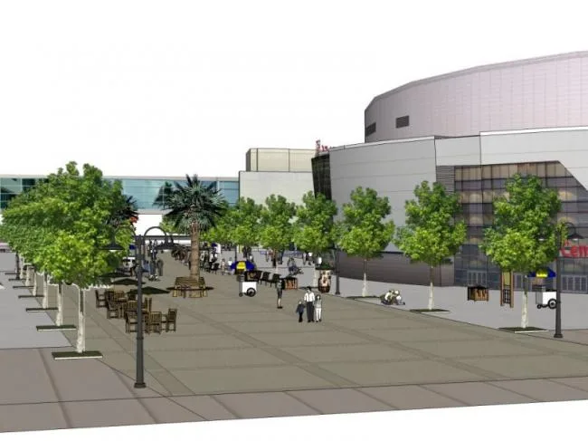 Sketchup商业模型|多层商业街区，现代风格