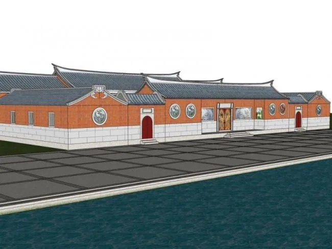 Sketchup古建筑模型|多层闽南建筑，古建筑，中式风格