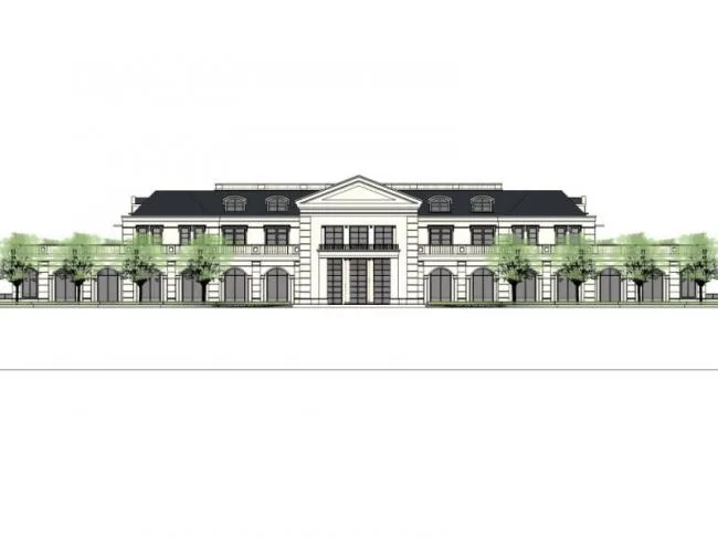 Sketchup商业模型|低层会所，现代风格