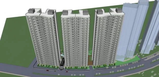 Sketchup住宅模型|超高层住宅，现代风格