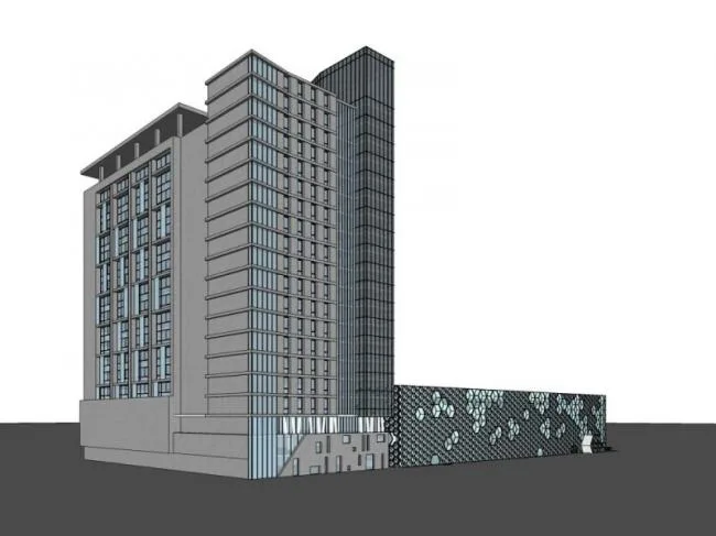Sketchup综合体模型|多高层商业综合体，住宅，办公，现代风格