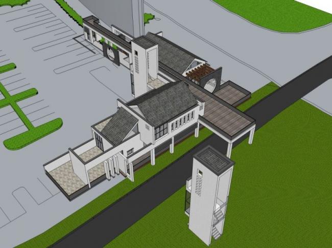 Sketchup商业模型|会所，中式风格