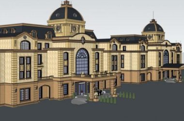 Sketchup商业模型|多层会所，欧式古典风格-BIM建筑网