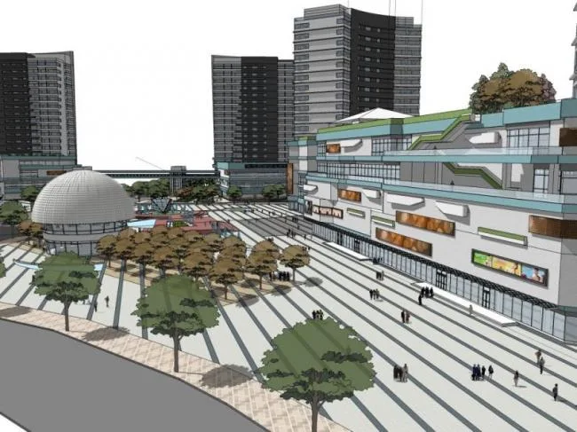 Sketchup综合体模型|超高层商业综合体，住宅，酒店，办公，现代风格