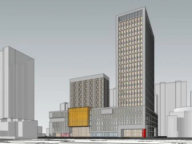 Sketchup综合体模型|多高层商业综合体，办公，酒店，现代风格