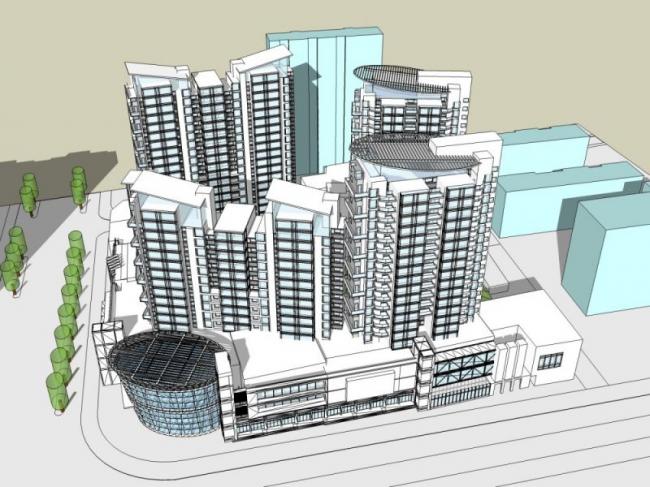 Sketchup酒店模型|高层宾馆，现代风格