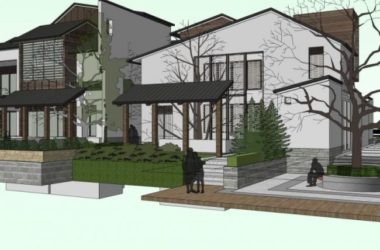 Sketchup住宅模型|低层住宅，中式风格-BIM建筑网