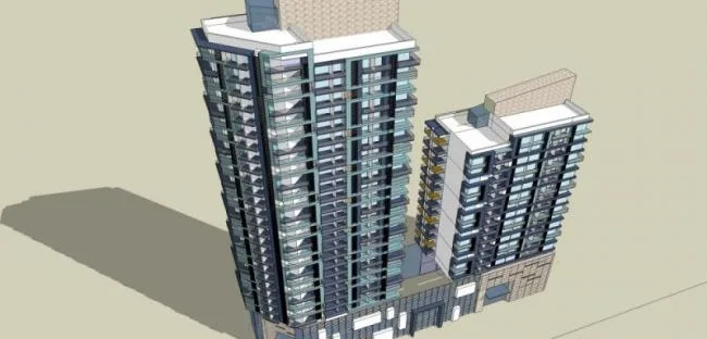 Sketchup住宅模型|高层住宅，现代风格