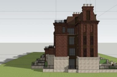 Sketchup住宅模型|多层联排住宅，居住建筑，古典风格，欧式风格-BIM建筑网
