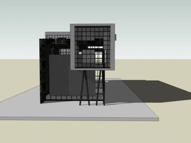 Sketchup商业模型|售楼处，现代风格