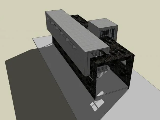 Sketchup商业模型|售楼处，现代风格