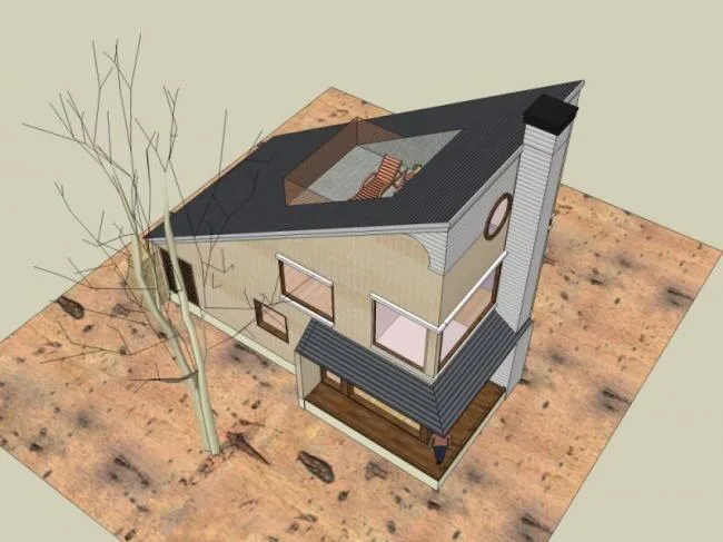 Sketchup住宅模型|低层住宅，现代风格