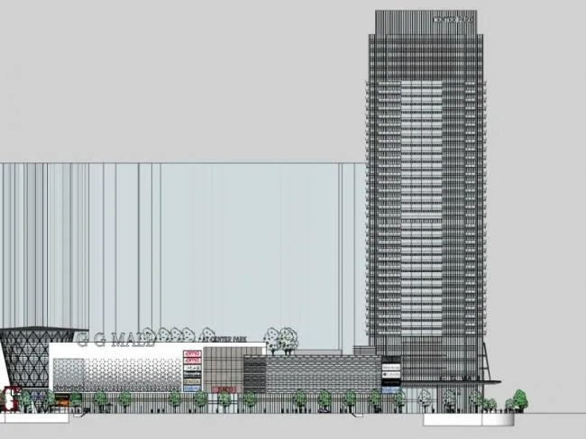 Sketchup综合体模型|超高层商住综合体，办公，酒店，现代风格