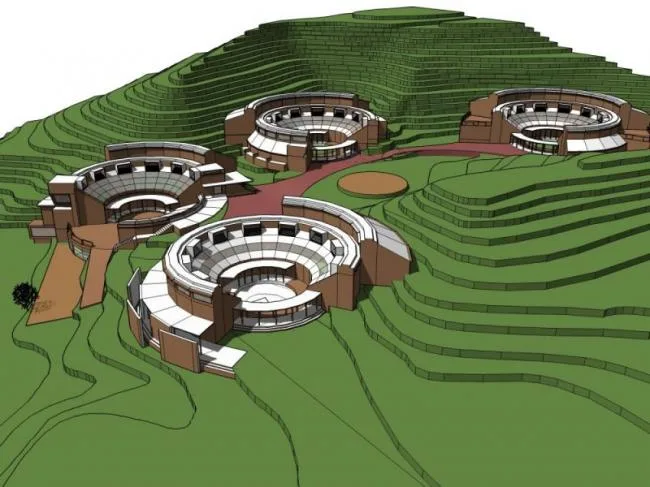 Sketchup商业模型|山地会所，现代风格