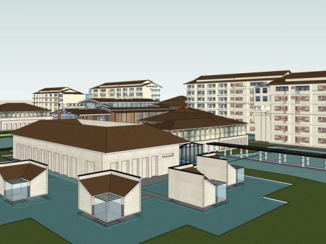 Sketchup住宅模型|多层住宅，坡屋顶，居住建筑，古典风格