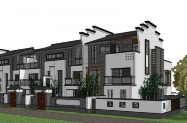 Sketchup住宅模型|多层住宅，中式风格-BIM建筑网