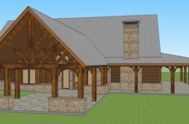 Sketchup住宅模型|小木屋，居住建筑，古典风格-BIM建筑网