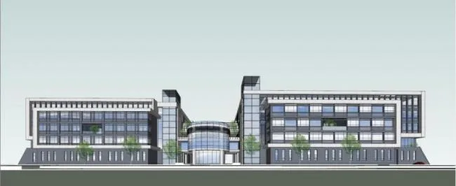 Sketchup学校模型|多层大学学校校园，教育建筑，现代风格