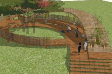 Sketchup景观模型|廊道景观，中式风格-BIM建筑网