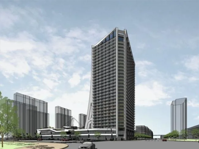Sketchup综合体模型|多高层商住综合体，商业，住宅，现代风格