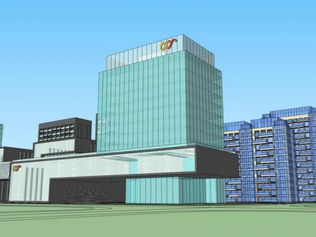Sketchup办公模型|高层办公楼，现代风格