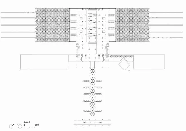 BIM建筑|雄伟钢柱支持树状构造：哈拉曼高铁站 / 福斯特合股人建筑事务所
