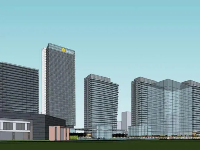 Sketchup综合体模型|多高层商业综合体，办公楼，酒店，住宅，现代风格