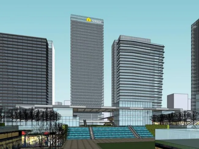 Sketchup综合体模型|多高层商业综合体，办公楼，酒店，住宅，现代风格