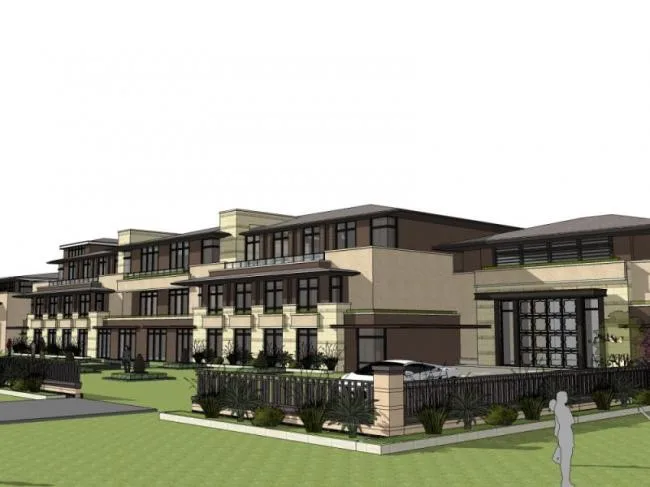 Sketchup学校模型|多层幼儿园学校，校园教育建筑，古典风格