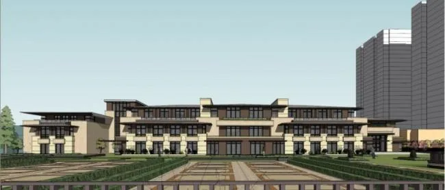 Sketchup学校模型|多层幼儿园学校，校园教育建筑，古典风格