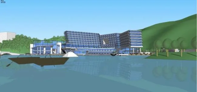 Sketchup酒店模型|多层酒店，现代风格