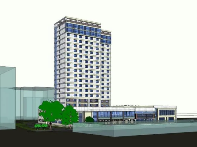 Sketchup酒店模型|高层酒店，现代风格