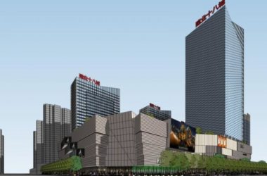 Sketchup综合体模型|多高层商业综合体，办公楼，酒店，现代风格-BIM建筑网